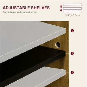 Mobiletto Ecologico per Cucina e Sala da Pranzo in Stile Legno MDF, Adatto anche per Soggiorno - Product Image 3