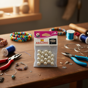 Cuentas de Perlas Blancas Diversas de 14 mm y Surtido de Accesorios, Categoría de Producto: Cuentas y Surtidos de Cuentas - Product Image 3