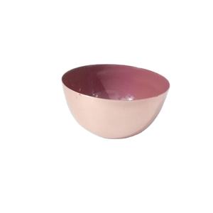 Bol à fruits de finition en émail rouge avec bol de service en métal en fer à l'intérieur pour la décoration de salle à manger et de table - Product Image 1