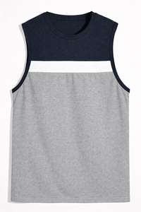 Débardeur de sport en polyester pour homme, sans manches, pour la musculation, le fitness, la course à pied, anti-boulochage, respirant - Product Image 3