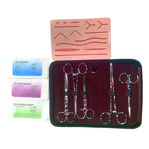 Kit d'entraînement à la dissection et à la suture pour étudiants en anatomie, biologie et médecine – Tapis de pratique durable en acier inoxydable - Product Image 1