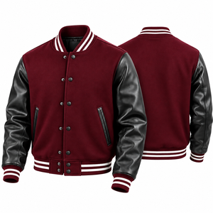 Blouson Bomber Unisexe en Laine 100% avec Doublure Matelassée, Patchs Chenille Personnalisés, Style Universitaire, Séchage Rapide et Respirant - Product Image 5
