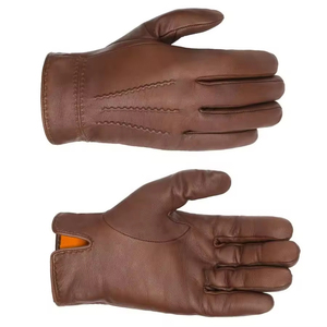 Gants de conduite pour homme en cuir d'agneau, style tendance, résistants, pour la sécurité industrielle et la protection des mains, gants de conduite automobile - Product Image 3