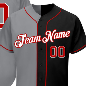 OEM <b>Custom</b> Baseball Jersey Sublimation Personalized 100% Polyester Casual Button Front Team Name Number Sportswear Shirt Apparel - Product Image 2