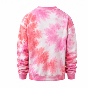 Sweat-shirt Tie Dye classique à manches longues 100 % coton, service de fabrication OEM, coupe longue, vêtements lifestyle pour l'exportation, automne - Product Image 2