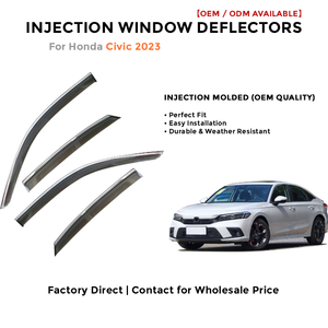 Deflector de Viento para Honda Civic 2023, Protector Solar y de Lluvia, Visera para Ventana de Coche - Product Image 2