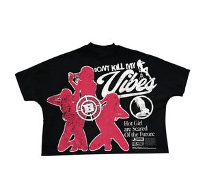 Camiseta Personalizada con Estampado DTG, Impresión en Pantalla 3D, Jersey de Algodón Grueso de 220 Gsm 300 Gsm, Camisetas Gráficas de Moda Urbana para Hombre - Product Image 5