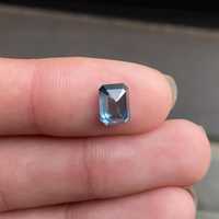 Diamant CVD de couleur bleu profond, taille émeraude 1,00 CT, certifié IGI, cultivé en laboratoire, poli à la main, provenant d'Inde, pour la fabrication de bijoux