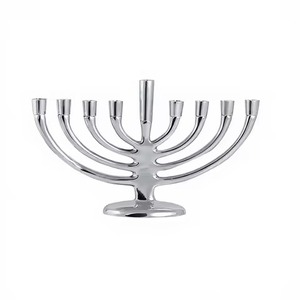 Luxury Craft Metal 9 Arms Menorah <b>Candle</b> Holder Stylish Candelabra Decorative Tabletop Home Accent - Product Image 6