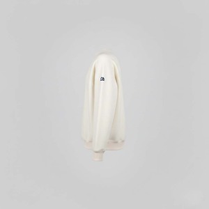 Sudadera de invierno beige de chenilla con estampado de parches, estilo universitario, para mujer, extragrande, de algodón grueso, forro polar, lisa, de alta calidad - Product Image 4