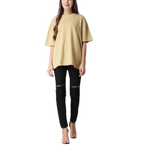 T-shirt graphique de mode d'été pour femmes imprimé personnalisé noir BD grande taille courte longueur prix de gros - Product Image 3