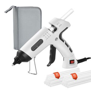 Pistola de Pegamento Caliente Mini de Doble Potencia 60/100W, Calentamiento Rápido, con 20 Barras Premium, Bolsa de Tela Oxford Incluida - Product Image 1