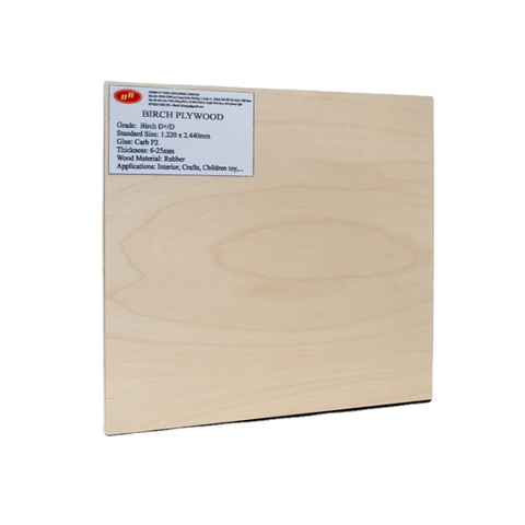 Vietnamese Supplier Offers DD Grade Birch Plywood Best Price Phenolic Board Wrap-Resistant for Living Room Bedroom Use
