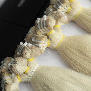 Extensiones de cabello vietnamita crudo de 50 pulgadas súper dibujado doble europeo teñido estilo Fumi contacto de onda natural para lista de precios - Product Image 4