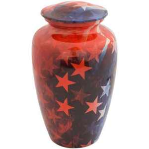 Urne funéraire vert aqua polie avec aspect marbre lisse pour l'affichage des cendres commémoratives d'un adulte - Product Image 3