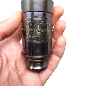 กล้องโทรทรรศน์ทองเหลืองโบราณขนาด 6 นิ้ว ขายส่ง กล้องส่องทางไกลแบบโบราณสำหรับการเดินเรือ กล้องโทรทรรศน์ทางทะเลวินเทจ ผู้ผลิตของขวัญ OEM - Product Image 4