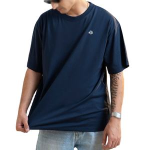 T-shirt à manches courtes et col rond surdimensionné pour homme en coton jersey imprimé sur mesure, style décontracté et streetwear - Product Image 1
