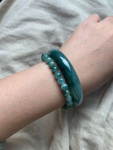 SOFIYA CRAFT Juego de Brazaletes de Resina Acrílica con Diseño Geométrico Moderno, Brazaletes Anchos y Gruesos para Mujer, Color Personalizado para Fiestas - Product Image 3