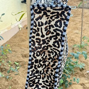 Bolsa de Mano de Lona con Estampado de Leopardo, Acolchada, con Cierre de Cremallera, Estilo Moderno, para Todas las Temporadas, Bolsa de Compras - Product Image 4