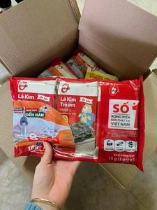 O'food Snack Coréen aux Algues pour Enfants 5g x 3 Paquets – Algues Grillées Assaisonnées Faible en Sodium Snack Nutritif Vente en Gros - Product Image 4