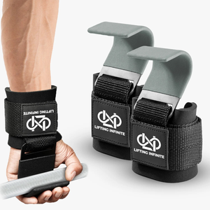 Ganchos Premium para Levantamiento de Pesas con Almohadillas de Neopreno para las Muñecas, Correas de Agarre para Powerlifting, OEM - Product Image 1