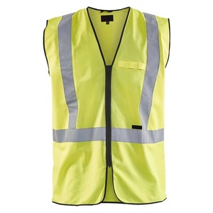 PLAYER'S POINT High Visibility Safety <b>Vest</b> CE/EU Certified Waterproof Windproof Anti-Bacterial Anti-UV Reflective Stripes Zipper - Product Image 5