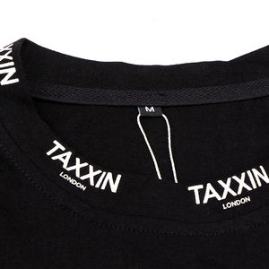 เสื้อยืดคอกลมทรงปกติ ผ้าคอตตอนเจอร์ซีย์ สไตล์ลำลอง พิมพ์ลายตัวอักษรโลโก้ที่คอหลัง - Product Image 2