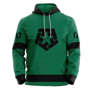 Wholesale Ice Hockey Hoodies Custom Logo Printed <b>Pullover</b> Fleece Hoodie for <b>Men</b> OEM ODM Made In Pakistan - Product Image 1