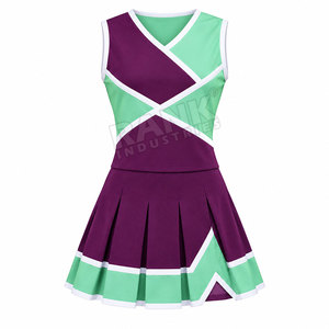 Uniformes de cheerleading personnalisés pour enfants, faible MOQ, vêtements d'équipe, ensembles sportifs légers à séchage rapide, fabricant OEM ODM - Product Image 3