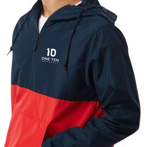 <b>Men's</b> Hooded Anorak Windbreaker <b>Jacket</b> Lightweight Pullover Shell <b>Jacket</b> Breathable Windproof Casual Top for Hiking and Leisure - Product Image 6
