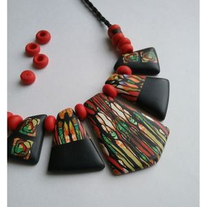 Collier en résine de designer moderne, bijoux artisanaux indiens faits à la main par RR ENTERPRISES pour un usage quotidien - Product Image 1