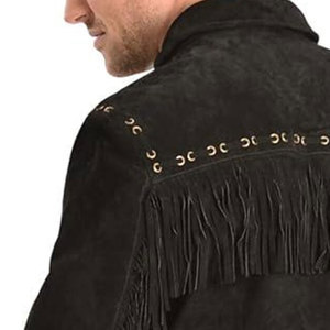 Wholesale Autumn Winter Plus Size Fashion Men's Leather <b>Jackets</b> Solid Color Zipper Cow Goat <b>Suede</b> Leather Casual <b>Jacket</b> for Men - Product Image 6