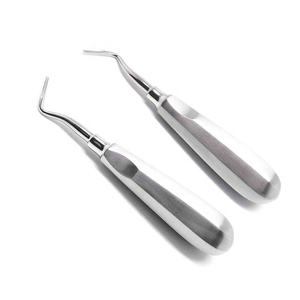 Extractor Dental de acero inoxidable, elevador exuriante de raíces, recto y curvo, quitapañuelos de hueso quirúrgico - Product Image 2
