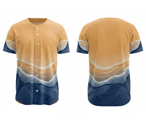 Servicio de Impresión por Sublimación de Camisetas de Béisbol para Equipos Profesionales con Logotipo y Números Personalizados |   Base de Poliéster Transpirable - Product Image 6