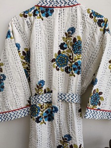 Robe décontractée en coton de qualité supérieure, robe enveloppante pour femmes, acheter directement auprès du fournisseur - Product Image 5