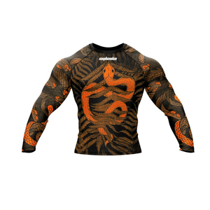 Rashguard de compression MMA unisexe - Design personnalisable, extensible, séchage rapide et léger, polyester/coton, ajusté pour le BJJ - Product Image 5