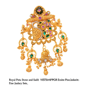 Royal Pota Stone and Pearl Pendant <b>Set</b> 10575643PGR Exquisite Fine Jewelry <b>Set</b> - Product Image 2