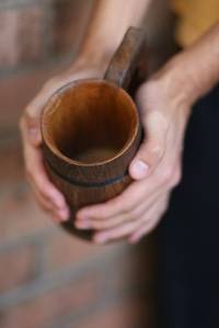 Decorative Wooden <b>Table</b> Bowl - Product Image 3