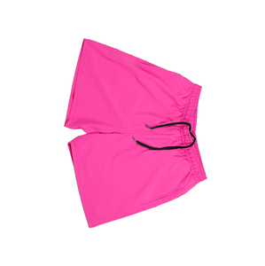 Pantalones Cortos de Béisbol Rosa Intenso para Hombre, Color Sólido, Cintura Elástica con Cordón, Ropa Deportiva Ligera para Béisbol - Product Image 5
