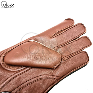 Guante de Cetrería de Cuero Vintage, Protección de Brazo Largo, Guantes para el Manejo y Entrenamiento de <span class=keywords><strong>Aves</strong></span>, Precio de Fábrica, Guantes de Talla Personalizada - Product Image 5