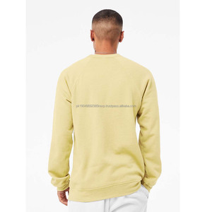 100% Cotton Canvas for Men's New Relaxed Fit <b>Sponge</b> Fleece Pullover Sweatshirt Solid Jumper - Product Image 3
