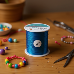 ILAN Filo per Cucito a Punto Coda di Topo 1.5mm x 50m Blu Cielo per Lavori Artigianali - Product Image 2