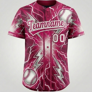 เสื้อเบสบอลแบบสั่งทำพิเศษสำหรับผู้ชาย ผ้าโพลีเอสเตอร์ระบายอากาศได้ดี ปักลายได้ พิมพ์ลายได้ เสื้อซอฟต์บอลเปล่าสำหรับขาย - Product Image 1