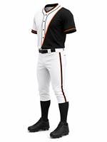 Ensemble d'uniformes de baseball d'été personnalisés haut de gamme, maillot et pantalon sublimés pour équipe, respirant, séchage rapide, vêtements de sport écologiques