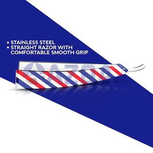 Navaja de Barbero Recta de Acero Inoxidable Premium, con Agarre Ergonómico para un Afeitado Suave y Cómodo para Hombres - Product Image 4