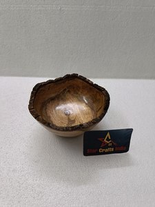 Bol à salade élégant en bois et résine, prix d'usine, pour table à manger, vaisselle en résine, bol de haute qualité, vaisselle de table, bol à salade - Product Image 3