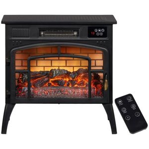 Caminetto Elettrico Moderno con Fiamma LED, Telecomando, Alimentazione USB, in Acciaio e Vetro per Casa, Hotel, Camper, Inserto Autoportante AU/US - Product Image 5