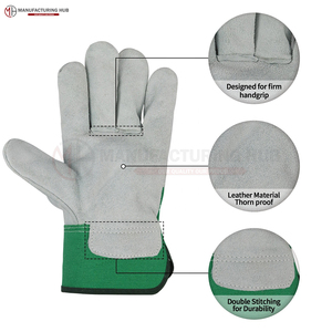 Guantes de Seguridad con Pantalla Táctil, Ecológicos, de Cuero, con Protección Contra Pinchazos, Largos hasta la Muñeca, Térmicos, Sin Forro, Estilo Sencillo, para Uso en Exteriores en Invierno - Product Image 6