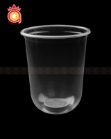 Tasses à café jetables en plastique PP transparent, emballage personnalisé à paroi unique, logo imprimé, fabriqué au Vietnam pour le froid, vente en gros