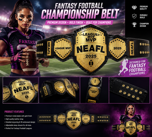 Cinturón de Campeonato de Fútbol Americano Personalizado para Mujeres, Cinturón de Ganador de la Liga de Fútbol Americano, Cinturón de Campeonato para Mujeres - Product Image 1